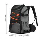 Outdoor Camera Backpack Large Photography Bag with Laptop Compartment Tripod Holder Waterproof Raincover Hiking Travel Professional DSLR Camera Backpack for Men Women Side Access