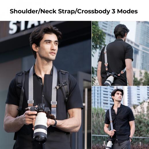 PADWA Kit Clip A Sgancio Rapido Per Tracolla Fotocamera, Connettori Di Sicurezza In Nylon, Compatibile Con La Maggior Parte Delle Cinghie (larghezza Max 11mm)