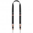 K&F Concept 32 mm kamerahalsrem med snabbkoppling för fotografer, justerbar kameraaxelrem kompatibel för Nikon Canon Sony Olympus DSLR-kamera, gråsvart rem U01