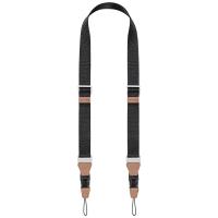 Tracolla per fotocamera con sgancio rapido per fotografi, tracolla regolabile per fotocamera compatibile con fotocamera Nikon Canon Sony Olympus DSLR - Strap Urban Wander 01 Nera