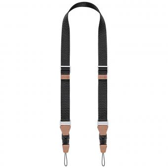 K&F Concept 32 mm kamerahalsrem med snabbkoppling för fotografer, justerbar kameraaxelrem kompatibel för Nikon Canon Sony Olympus DSLR-kamera, gråsvart rem U01