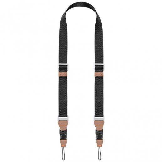 K&F Concept 32 mm kamerahalsrem med snabbkoppling för fotografer, justerbar kameraaxelrem kompatibel för Nikon Canon Sony Olympus DSLR-kamera, gråsvart rem U01