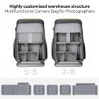 K&F Concept Kameraryggsäck 25L Vattentät för fotoäventyr bekväm 01 Yellow