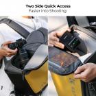 K&F Concept Kameraryggsäck 25L Vattentät för fotoäventyr bekväm 01 Yellow