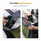 Mochila Alpha Camera Nature Wander 01 (verde, 25L) - com capa de chuva, suporte para tripé e expansão de capacidade