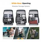 K&F Concept Camera Alpha Backpack Air 25L, kameravesker for fotografer stor kapasitet med regntrekk, marineblå