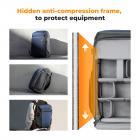 K&F Concept Camera Alpha Backpack Air 25L, kameravesker for fotografer stor kapasitet med regntrekk, marineblå