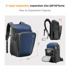 K&F Concept Camera Alpha Backpack Air 25L, kameravesker for fotografer stor kapasitet med regntrekk, marineblå