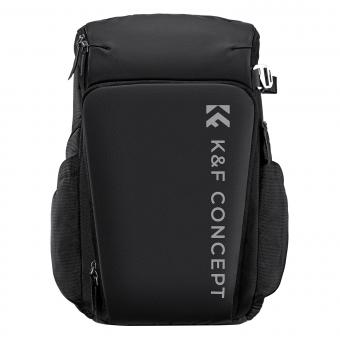 K&F Concept Camera Alpha Backpack Air 25L, kameravesker for fotografer stor kapasitet med regntrekk, svart