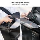 K&F Concept 25L Zaino Fotografico, Borse Fotografiche per Fotografi di Grande Capacità con Parapioggia - Backpack Nature Wander 01（Nero）