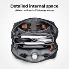 K&F Concept Borsa per archiviazione digitale Grande capacità, Custodia per custodia portatile Custodia per accessori Organizer per caricabatterie per laptop, cavi, hub, adattatore di alimentazione, power bank, cosmetici, oggetti personali