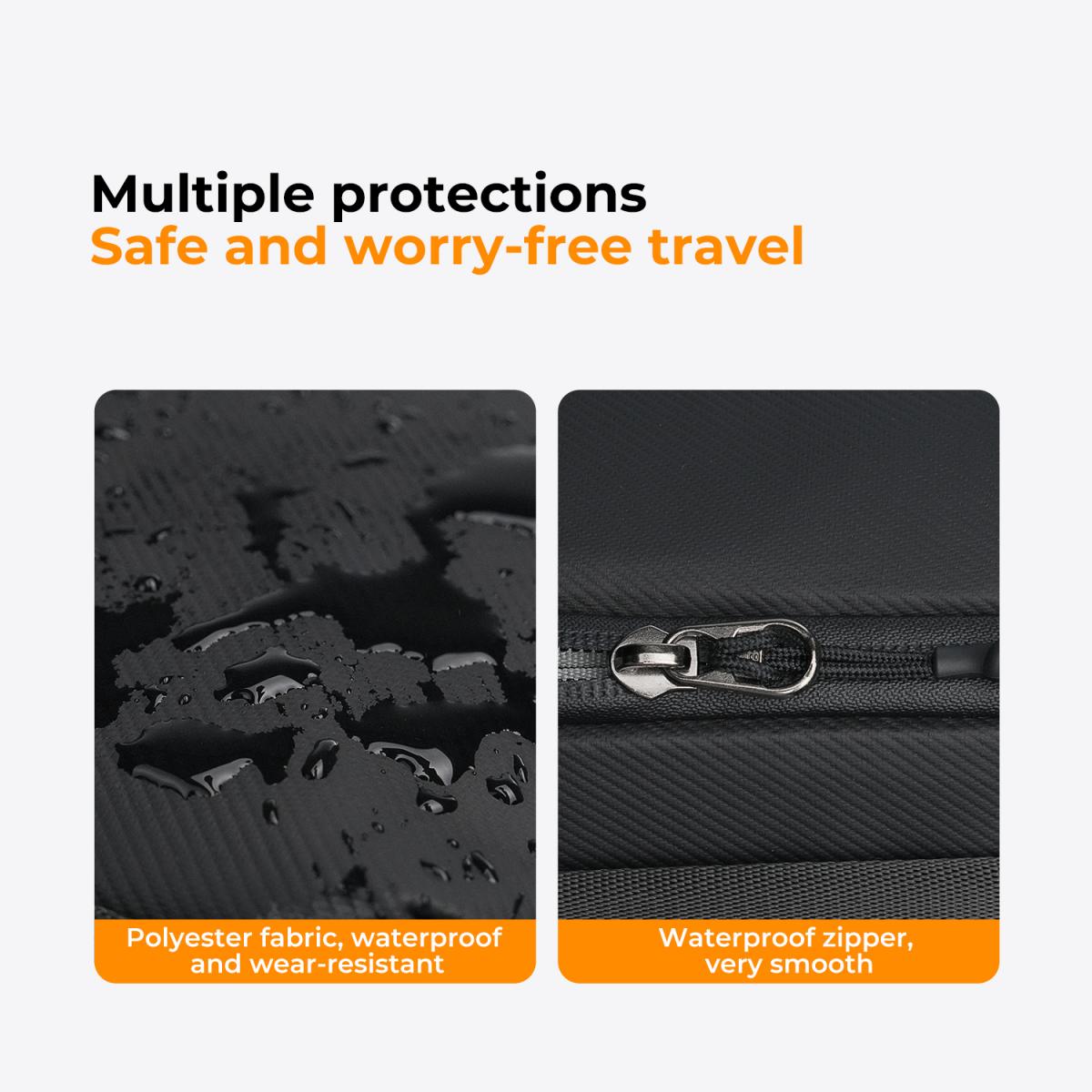 K&F Concept Digital Organizer Monipuolinen laukku matkapuhelimien, kaapeleiden, laturien, kuulokkeiden ja muiden henkilökohtaisten tavaroiden kätevään säilytykseen