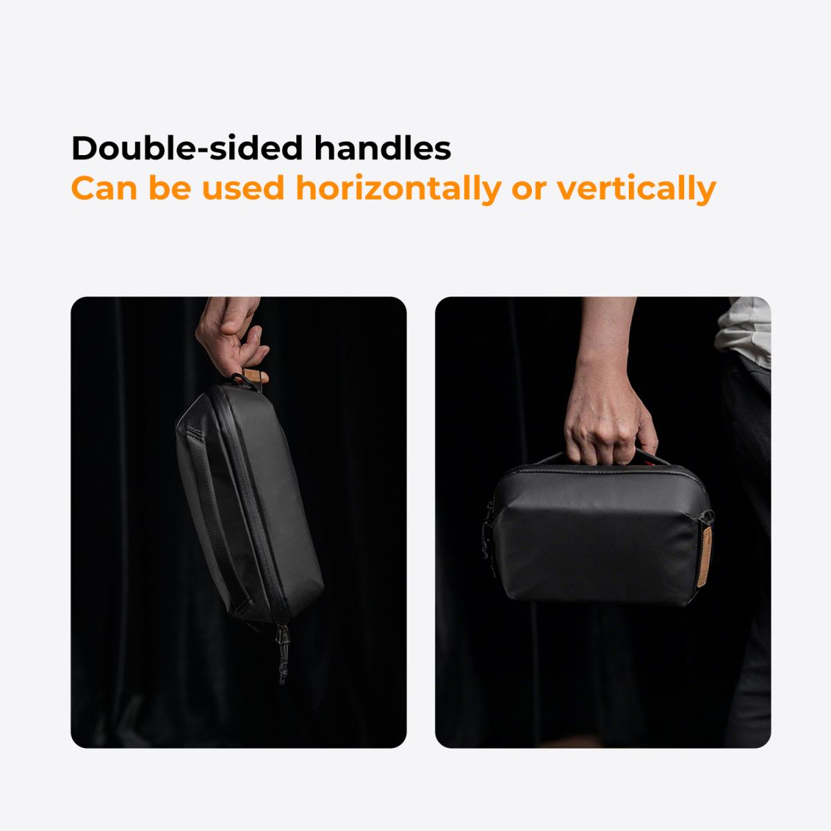 K&F Concept Digital Organizer Monipuolinen laukku matkapuhelimien, kaapeleiden, laturien, kuulokkeiden ja muiden henkilökohtaisten tavaroiden kätevään säilytykseen