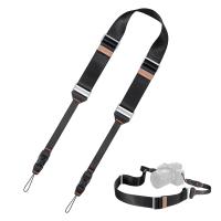 Tracolla per fotocamera da 45 mm con sgancio rapido per fotografi, tracolla regolabile per fotocamera compatibile - Strap Urban Wander 03 Nera