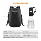 22L Zaino per fotocamera antiurto impermeabile scomparto borsa fotografica rigida - Backpack Nature Wander 10（Nera）