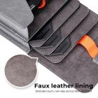 100 * 100mm neliömäinen suodatinpussi neliösuodatinpussi 3 linssisuodatinpussi + 1 suodattimen pidike, mikrokuitusisustus, harmaa, vain suodatinpidikejärjestelmä NANO-X pro -sarjalle