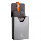 100 * 150mm neliömäinen suodatinpussi neliösuodatinpussi 3 linssisuodatinpussi + 1 suodattimen pidike, mikrokuitusisustus, harmaa, vain suodatinpidikejärjestelmä NANO-X pro -sarjalle