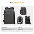 K&F Concept kameraryggsekk for fotografer Stor vanntett fotokameraveske med laptop-/stativrom for menn kvinner