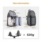 10L Borse a tracolla per Fotocamera impermeabile, Zaino Fotografico Piccolo Casual Antifurto Compatibile - Sling Bag Urban Wander 02 Grigio