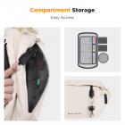 K&F Concept 10L Borsa a Tracolla per Fotocamera, impermeabile Borsa per Fotocamera a Spalla Singola Zaino Fotografico Piccolo Casual Borsa Fotocamera Compatibile con macchina fotografica SLR DSLR  - Sling Bag Urban Wander 01 Beige