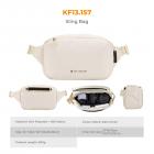 K&F Concept 10L Borsa a Tracolla per Fotocamera, impermeabile Borsa per Fotocamera a Spalla Singola Zaino Fotografico Piccolo Casual Borsa Fotocamera Compatibile con macchina fotografica SLR DSLR  - Sling Bag Urban Wander 01 Beige