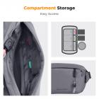 K&F Concept 10L Borsa a Tracolla per Fotocamera, impermeabile Borsa per Fotocamera a Spalla Singola Zaino Fotografico Piccolo Casual Borsa Fotocamera Compatibile con macchina fotografica SLR DSLR - Sling Bag Urban Wander 01 Grigio Scuro