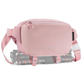 K&F Concept 10L Borsa a Tracolla per Fotocamera, impermeabile Borsa per Fotocamera a Spalla Singola Zaino Fotografico Piccolo Casual Borsa Fotocamera Compatibile con macchina fotografica SLR DSLR - Sling Bag Urban Wander 01 Rosa