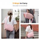 K&F Concept 10L Borsa a Tracolla per Fotocamera, impermeabile Borsa per Fotocamera a Spalla Singola Zaino Fotografico Piccolo Casual Borsa Fotocamera Compatibile con macchina fotografica SLR DSLR - Sling Bag Urban Wander 01 Rosa