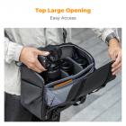 10L Camera Sling Bag Borsa a tracolla fotografica compatibile con droni Canon / Nikon / Sony Camars / DJI Mavic - Sling Bag Urban Wander 10 Nero