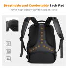 K&F Concept Kameraryggsekk 25L Stor Kameraveske for Fotografer med Regntrekk Kameraveske med 15,6 Tommers Laptoprom Kompatibel med Canon/Nikon/Sony/DJI Mavic Drone - Ryggsekk 25L Nature Wander 08 (Svart)