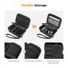 K&F Concept Custodia per fotocamere compatte, Borsa per macchina fotografica reflex digitale impermeabile Guscio rigido antiurto protettiva piccola con 2 cinturino - Sling Bag Urban Wander 07 Nero