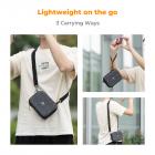 K&F Concept -digikamerakotelo, vedenpitävä ja suojaava pieni kameralaukku, kevyt kameralaukku, jossa kaksi kantotapaa - Sling Bag 1L Urban Wander 07 (harmaa)