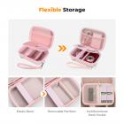 K&F Concept Custodia per fotocamere compatte, Borsa per macchina fotografica reflex digitale impermeabile Guscio rigido antiurto protettiva piccola con 2 cinturino - Sling Bag Urban Wander 07 Rosa