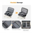 K&F Concept Digital Camera Case, wodoodporna i ochronna mała torba na aparat, lekka torba na ramię z 2 sposobami noszenia, kolor beżowy