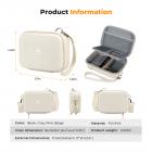 K&F Concept Digital Camera Case, wodoodporna i ochronna mała torba na aparat, lekka torba na ramię z 2 sposobami noszenia, kolor beżowy