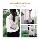 K&F Concept Digitalkameraväska Vattentät & Skyddande Liten Kameraväska Lätt Kameraaxelväska med 2 Bärvägar - Axelväska 1L Urban Wander 07 (Lila)