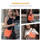 K&F Concept Borsa Fotocamera, Borsa a Tracolla per Fotocamera Reflex Custodia Morbida per Macchine Fotografiche Reflex Compatta Videocamera per le donne-Arancione