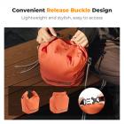 K&F Concept Borsa Fotocamera, Borsa a Tracolla per Fotocamera Reflex Custodia Morbida per Macchine Fotografiche Reflex Compatta Videocamera per le donne-Arancione