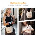 K&F Concept Camera Sling Bag Lille kamerataske Letvægts Crossbody og indre liner Bag for beskyttelse og alsidighed, Beige