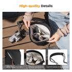 K&F Concept Camera Sling Bag Mała torba na aparat Lekka torba typu crossbody z wewnętrzną podszewką zapewniająca ochronę i wszechstronność, czarna