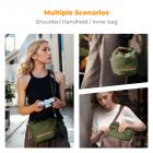 K&F Concept Camera Sling Bag – Kleine, Lichtgewicht Crossbody Cameratas voor Bescherming en Vielzijdigheid, Groen