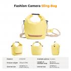 K&F Concept Camera Sling Bag – Kleine, Lichtgewicht Crossbody Cameratas voor Bescherming en Vielzijdigheid, Geel