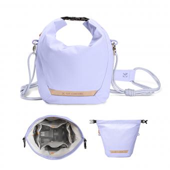 K&F Concept Kamera Sling Bag Lille Kamerataske Letvægts Crossbody-taske og Indvendig Foringstaske for Beskyttelse og Alsidighed, Lilla