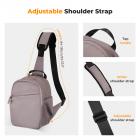 K&F Concept Borsa Fotografica, Zaino compatto di piccole Custodia per Macchine fotografica Reflex Compatta Videocamera impermeabile con tracolla regolabile e allargabile - Urban Wander 08 (Rosa intenso)