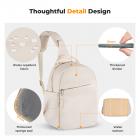 Kameralaukku Pieni Kamera Olkalaukku DSLR/SLR/Peilitön Kamera Kompakti Laukku Valokuvauslaukut 5L - Urban Wander 08 (Beige)