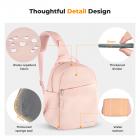 Kameralaukku Pieni Kamera Olkalaukku DSLR/SLR/Peilitön Kamera Kompakti Laukku Valokuvauslaukut 5L - Urban Wander 08 (Vaaleanpunainen)