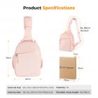 Kameralaukku Pieni Kamera Olkalaukku DSLR/SLR/Peilitön Kamera Kompakti Laukku Valokuvauslaukut 5L - Urban Wander 08 (Vaaleanpunainen)