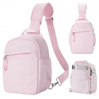 K&F Concept - Bolso bandolera para cámara, mochila pequeña para cámara DSLR/SLR/sin espejo, estuche compacto para fotografía, 5 l, Urban Wander 05 rosa claro