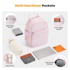 K&F Concept Borsa Fotografica, Zaino compatto di piccole Custodia per Macchine fotografica Reflex Compatta Videocamera impermeabile con tracolla regolabile e allargabile - Urban Wander 08 (Rosa Chiaro)