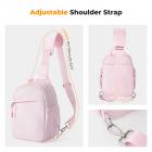 K&F Concept Borsa Fotografica, Zaino compatto di piccole Custodia per Macchine fotografica Reflex Compatta Videocamera impermeabile con tracolla regolabile e allargabile - Urban Wander 08 (Rosa Chiaro)